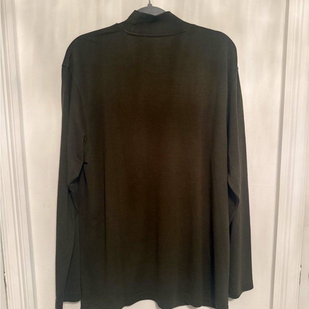 Perry Ellis Olive Long Sleeve Shirt